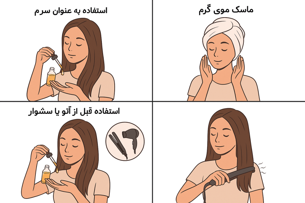 روغن آرگان برای موخوره